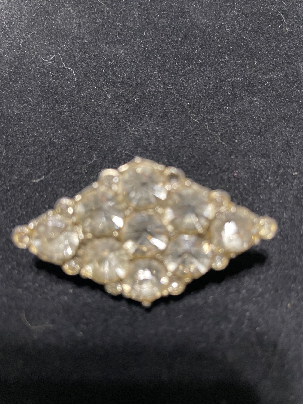 Vintage Rhinestone Cluster Brooch.  8/30/6